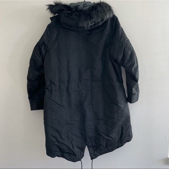 Nike Mens NSW Down Fill Parka Jacket Hooded Size L Black - Picture 4 of 14